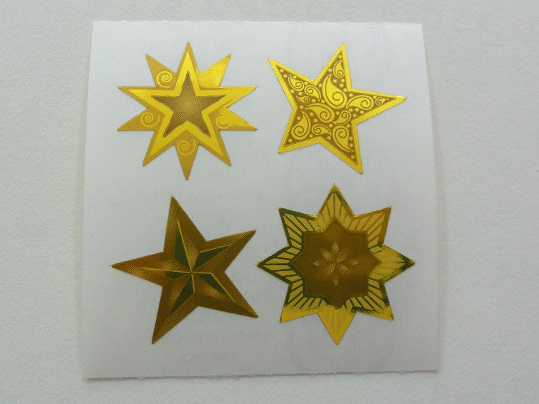 Sandylion Gold Stars Sticker Sheet / Module - Vintage & Collectible
