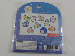Cute Kawaii Piggy theme Flake Stickers Sack B - Astraunot Space - for Journal Agenda Planner Scrapbooking Craft