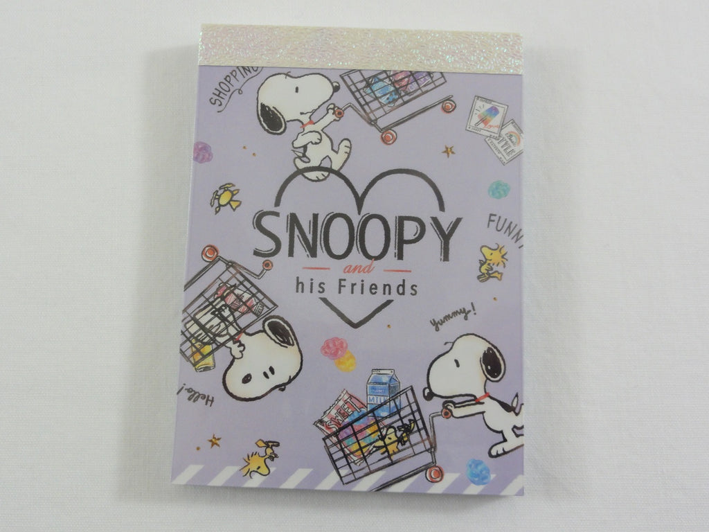 Cute Kawaii Snoopy Grocery Milk Mini Notepad / Memo Pad - Stationery Designer Writing Paper Collection