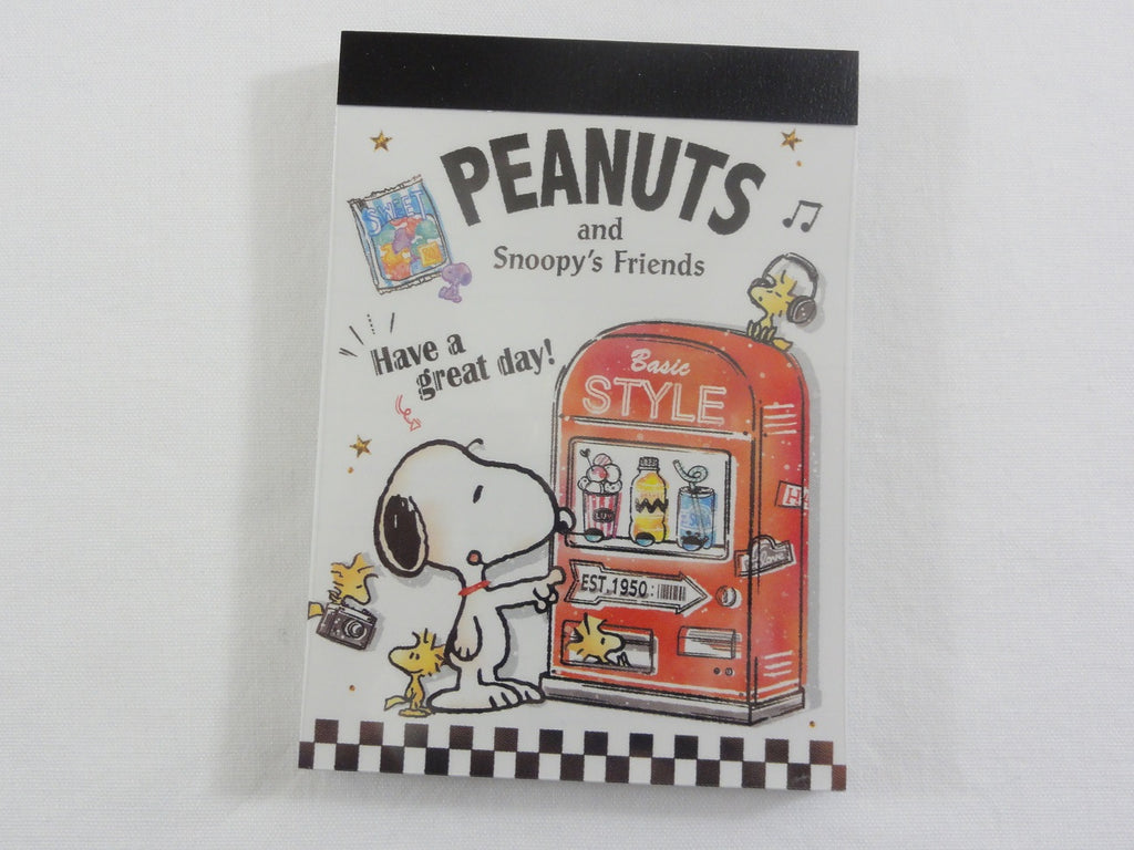 Cute Kawaii Snoopy Drinks Vending Machine Mini Notepad / Memo Pad - Stationery Designer Writing Paper Collection
