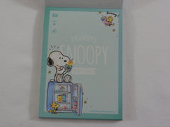 Cute Kawaii Snoopy Drinks What's in the Refrigerator Mini Notepad / Memo Pad - Stationery Designer Writing Paper Collection