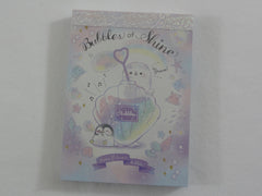 Cute Kawaii Q-Lia Bubble of Shine Penguin Mini Notepad / Memo Pad - Stationery Design Writing Collection