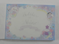 Cute Kawaii Q-Lia Bubble of Shine Penguin Mini Notepad / Memo Pad - Stationery Design Writing Collection