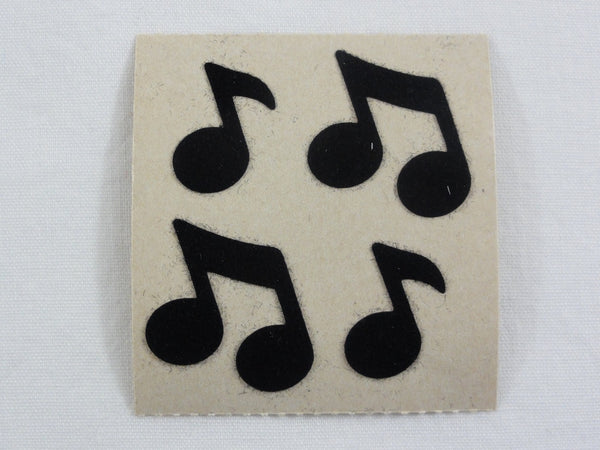 Sandylion Music Notes Fuzzy Sticker Sheet / Module - Vintage & Collect ...