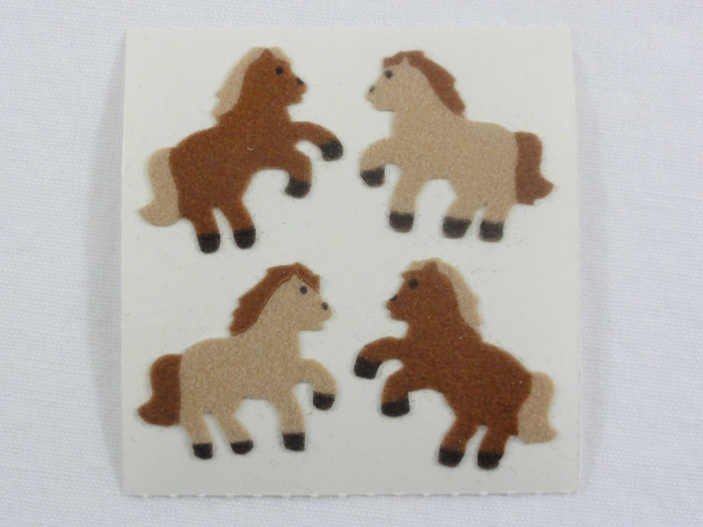 Sandylion Pony Fuzzy Sticker Sheet / Module - Vintage & Collectible