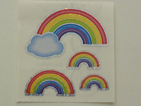 Sandylion Rainbows Glitter Sticker Sheet / Module - Vintage & Collectible