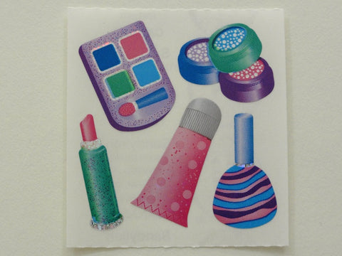 Sandylion Girl Make Up Set Glitter Sticker Sheet / Module - Vintage & Collectible