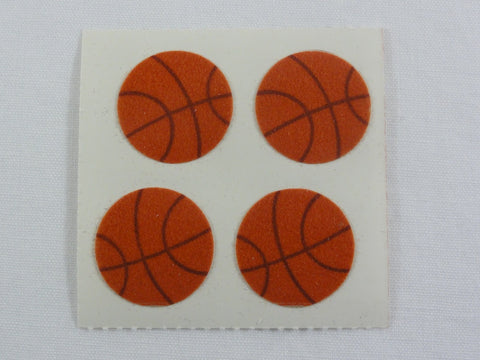 Sandylion Basketball Fuzzy Sticker Sheet / Module - Vintage & Collectible