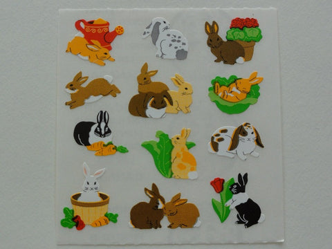 Sandylion Rabbits Sticker Sheet / Module - Vintage & Collectible