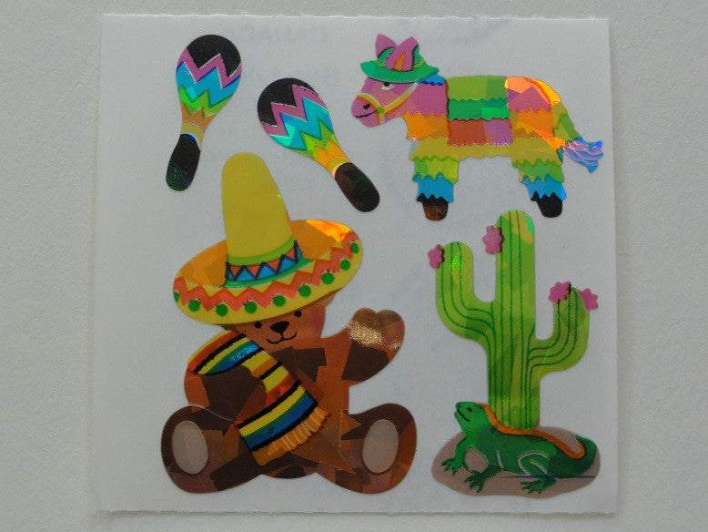 Sandylion Mexico Prismatic Sticker Sheet / Module - Vintage & Collectible