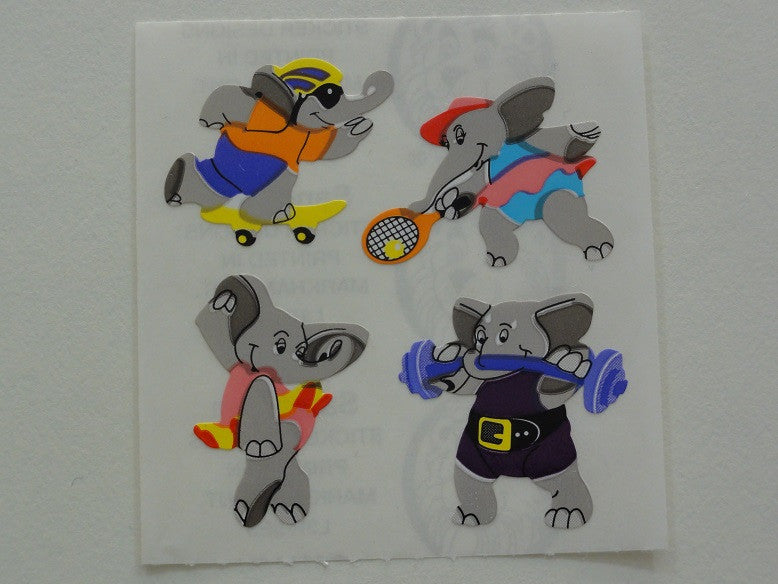 Sandylion Elephant Sport Sticker Sheet / Module - Vintage & Collectible