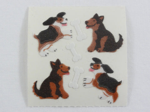 Sandylion Dog Fuzzy Sticker Sheet / Module - Vintage & Collectible