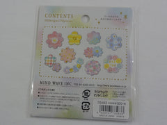 Cute Kawaii Mind Wave Flowers Flake Stickers Sack - for Journal Agenda Planner Scrapbooking Craft