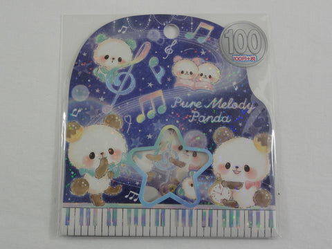 Cute Kawaii Kamio Melody Panda Night Flake Stickers Sack - for Journal Planner Craft Scrapbook Agenda