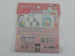 Cute Kawaii Kamio Hedgehog Dog Puppy Flake Stickers Sack - for Journal Planner Craft Scrapbook Agenda