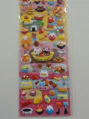 Cute Kawaii Bear Yummy Food Sticker Sheet