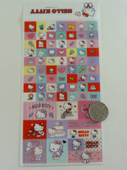 Cute Kawaii Sanrio Hello Kitty Sticker Sheet - 2015 Rare HTF Collectible - for Journal Planner Craft Stationery