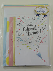 Cute Kawaii Mind Wave Good Time Party Letter Set Pack - Stationery Writing Paper Envelope Pen Pal