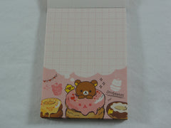 Kawaii Cute San-X Rilakkuma Bear Deli Mini Notepad / Memo Pad - A - Stationery Writing Message