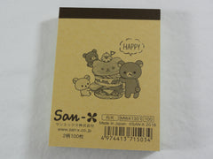 Cute Kawaii San-X Rilakkuma Bear Deli Mini Notepad / Memo Pad - C - Stationery Writing Message