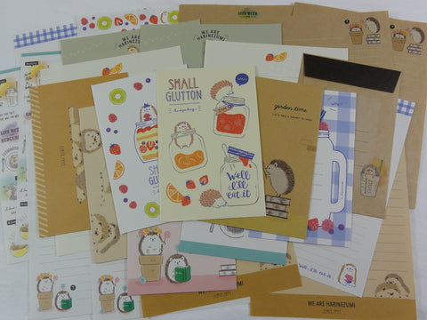 Cute Kawaii Hedgehog Letter Writing Paper + Envelope Stationery Theme Set