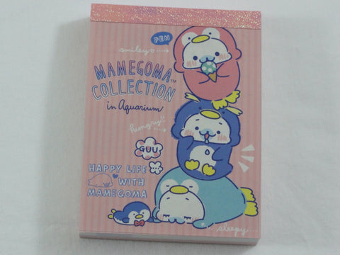 Kawaii Cute San-X Mamegoma Seal Mini Notepad / Memo Pad - E - Collectible Rare Stationery