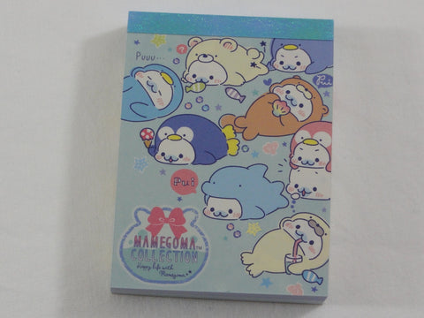 Kawaii Cute San-X Mamegoma Seal Mini Notepad / Memo Pad - F - Collectible HTF Stationery