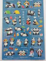 Cute Kawaii Mind Wave Panda Bear Activities Sticker Sheet - for Journal Planner Craft Scrapbook Organizer Calendar Notebook