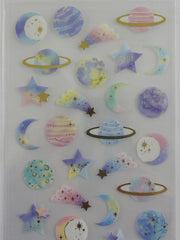 Cute Kawaii Mind Wave Cherie Couleur Planet Stars Space Universe Sticker Sheet - for Journal Planner Craft Organizer Calendar