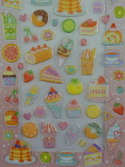 Cute Kawaii Mind Wave Food Drink Sweet Bakery Scented Sticker Sheet - for Journal Planner Craft Organizer