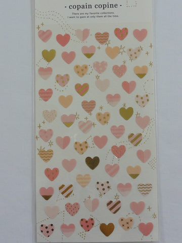 Cute Kawaii Mind Wave Hearts Love Wedding Sticker Sheet - for Journal Planner Craft Organizer Calendar