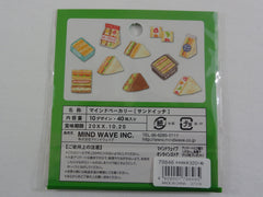 Cute Kawaii Mind Wave Bread Bakery Bake Goods Flake Stickers Sack - A - for Journal Agenda Planner Scrapbooking Craft