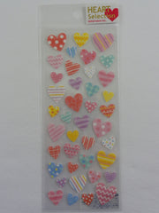 Cute Kawaii Mind Wave Hearts Love Sticker Sheet - for Journal Planner Craft