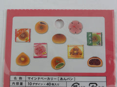 Cute Kawaii Mind Wave Bread Bakery Bake Goods Flake Stickers Sack - F - for Journal Agenda Planner Scrapbooking Craft