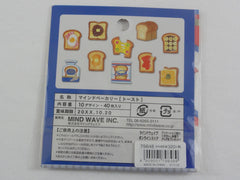 Cute Kawaii Mind Wave Bread Bakery Bake Goods Flake Stickers Sack - H - for Journal Agenda Planner Scrapbooking Craft
