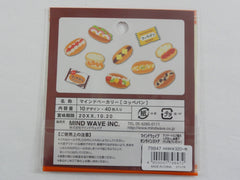 Cute Kawaii Mind Wave Bread Bakery Bake Goods Flake Stickers Sack - I - for Journal Agenda Planner Scrapbooking Craft