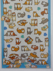 Cute Kawaii Mind Wave Otter Animal Sticker Sheet - for Journal Planner Craft Organizer Calendar