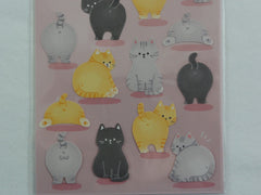 Cute Kawaii Mind Wave Cat Feline Sticker Sheet - for Journal Planner Craft Scrapbook Notebook Organizer