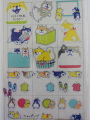 Cute Kawaii Mind Wave Dog Puppies Fun time Schedule Sticker Sheet - for Journal Planner Craft Organizer