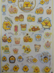 Cute Kawaii San-X Rilakkuma Bear Muffin Cafe Sticker Sheet 2019 - A - for Planner Journal Scrapbook Craft