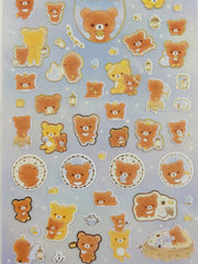 Cute Kawaii San-X Rilakkuma Bear Star Shower Sticker Sheet 2019 - A - for Planner Journal Scrapbook Craft