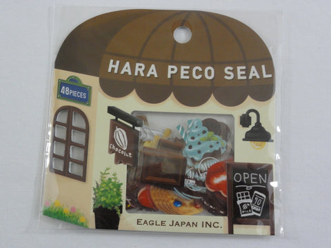 Cute Kawaii Market Shop Flake Stickers Sack D - Chocolate Sweets - for Journal Agenda Planner Scrapbooking Craft