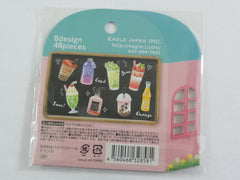 Cute Kawaii Market Shop Flake Stickers Sack E - Drink - for Journal Agenda Planner Scrapbooking Craft