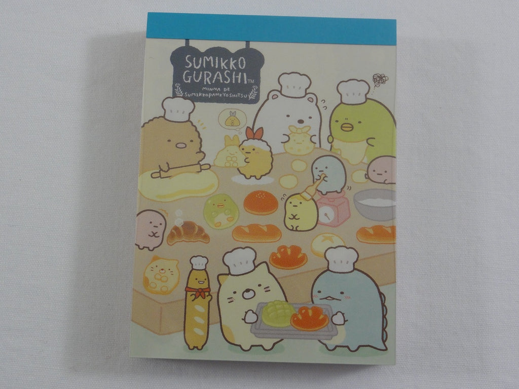 Cute Kawaii San-X Sumikko Gurashi Bread Bakers Mini Notepad / Memo Pad - C - 2019