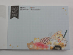 Cute Kawaii Koneko Cafe Cat Drink Mini Notepad / Memo Pad - E - Stationery Design Writing Collection