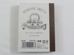 Cute Kawaii Crux Hedgehog Sweets Mini Notepad / Memo Pad - Stationery Designer Paper Collection