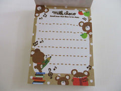 Cute Kawaii Q-Lia Bear Milk Choco Mini Notepad / Memo Pad - Stationery Designer Paper Collection