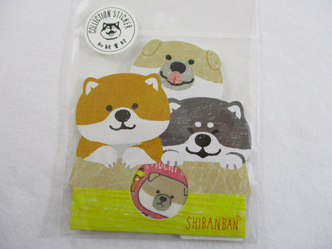Cute Kawaii Mind Wave Dog Puppies Flake Stickers Sack - D - for Journal Agenda Planner Scrapbooking Craft