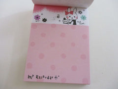 Cute Kawaii Mind Wave Rabbit My Rainy Day Mini Notepad / Memo Pad - Stationery Design Writing Collection