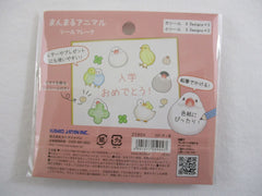 Cute Kawaii Kamio Birds Write on Flake Stickers Sack - for Journal Planner Agenda Craft Scrapbook